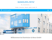 Tablet Screenshot of banholzerundwenz.de